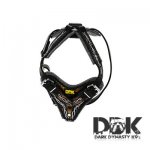 ‘Zion the Great’ Barbed Wire Painted Leather Dog Harness_1