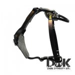 ‘Zion the Great’ Barbed Wire Painted Leather Dog Harness_2